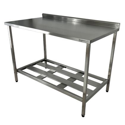 Imagem de Mesa Aço Inox Profissional 110x60x90 cm com Espelho Nortinox