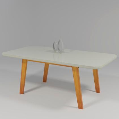 Imagem de Mesa Alba 160x80 MDF/Vidro Bom Pastor