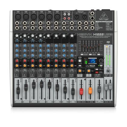 Imagem de Mesa behringer x1222usb fx 4 pre ampli p/ microfone eq 6 entradas balanceadas