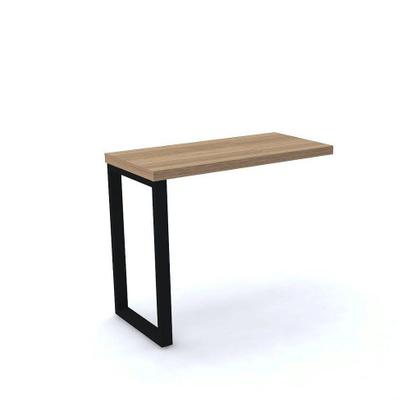 Imagem de Mesa Complemento Tubolar PE 40 Pandin 90 Cm Noce Naturale e Preto