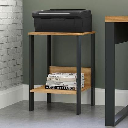 Imagem de Mesa de Apoio Industrial F14 Dalla Costa Freijó Preto