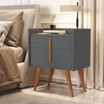 Imagem de Mesa de Cabeceira 1188 Plus Pés Palito com Gaveta e Porta - cores - Comprar Moveis para sua Casa