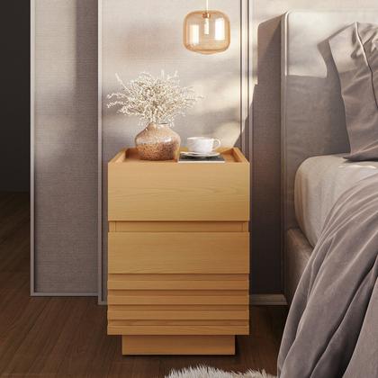 Imagem de Mesa de Cabeceira 2 Gavetas Samambaia CabeCasa MadeiraOriginals