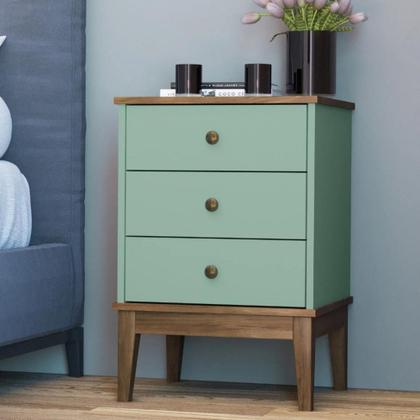 Imagem de Mesa de Cabeceira 3 Gaveta Colonial Movelbento