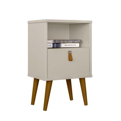 Imagem de Mesa de Cabeceira Retrô 1 Gaveta Búzios Linea Brasil