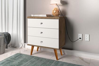 Imagem de Mesa de cabeceira Status 3 Gavetas