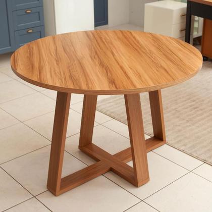 Imagem de Mesa de Jantar 1,10m x 1,10m Redonda para Sala de Jantar Dalla Costa 100% MDF