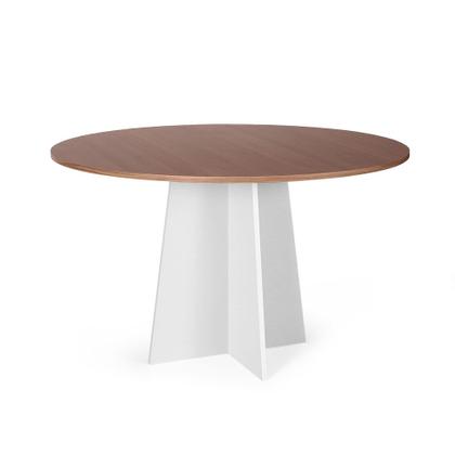 Imagem de Mesa de Jantar Redonda 6 Lugares 120cm Isabela Noronha/Branco - Straub Web