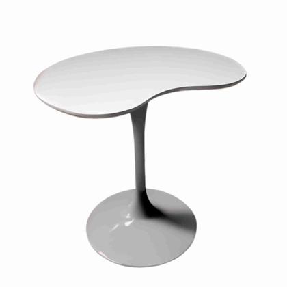 Imagem de Mesa De Jantar Tulipa Saarinen Organica Malu 80cm Laca Cinza