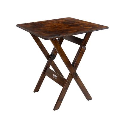 Imagem de Mesa Dobrável 70x70cm em Madeira Maciça - Imbuia