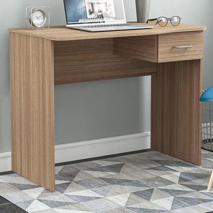 Imagem de Mesa Escrivaninha Arapeí 1 Gaveta Castanho - Politorno