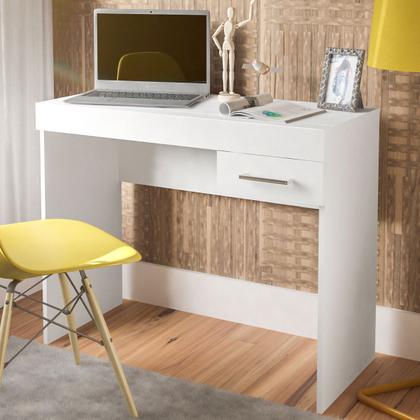 Imagem de Mesa Escrivaninha Cooler 1 Gaveta Branco - Artely