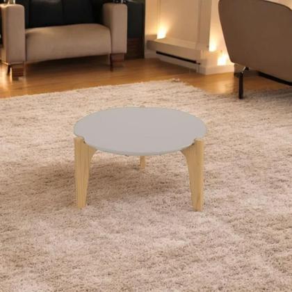 Imagem de Mesa florida Brunei off white perolizado/freijo