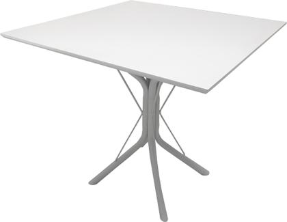 Imagem de Mesa Jantar 70cm Mdf Quadrada Base Apoio 4 Ana Metal