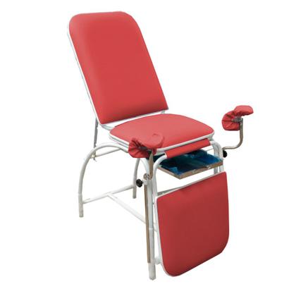 Imagem de Mesa Maca de Exame Ginecológico Hospitalar Com Gaveta Vermelha