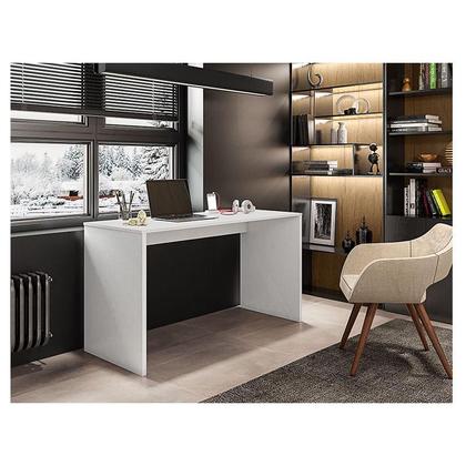 Imagem de Mesa para Computador Ambiente Gávea Branco Trama - Móveis Leão