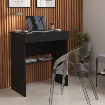 Imagem de Mesa Para Computador Vitória 1 Gaveta Preto