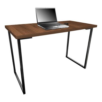 Imagem de Mesa para Escritório Escrivaninha Estilo Industrial Mdf 100cm Ny Preta e Villandry