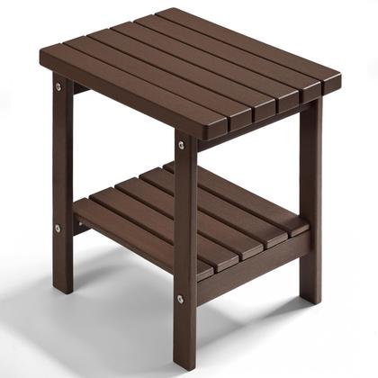 Imagem de Mesa PASAMIC 2 camadas Adirondack Square 17" HDPE marrom