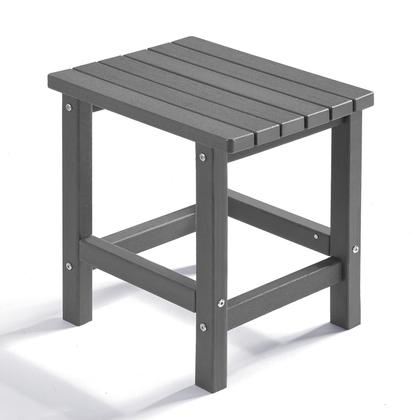 Imagem de Mesa PASAMIC Adirondack Square HDPE cinza resistente às intempéries