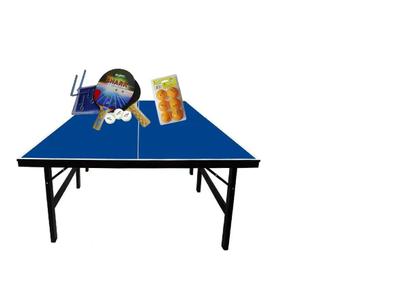 Imagem de MESA PING PONG MDP OFICIAL 15mm KLOPF 1001 + KIT Completo 5031 + Kit bolinhas cor laranja Klopf 5076