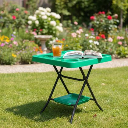 Imagem de Mesinha Petisqueira Dobrável Lazer Churrasco Piscina Praia