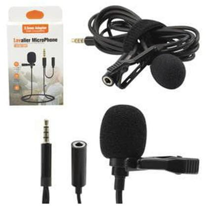 Imagem de Microfone De Lapela Entrada P2 Com Saída P3