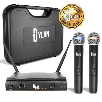 Imagem de Microfone Sem Fio Duplo Profissional UHF Dylan DW-602/G3