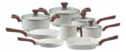 Imagem de Mimo Style, Conjunto de 8 Panelas Pratic Cook Marmol Compatível com Fogão por Indução