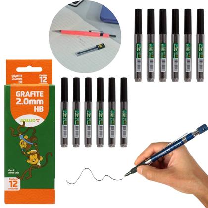 Imagem de Mina Grafite Hb Lapiseira Resistente 12 Un 2.0mm