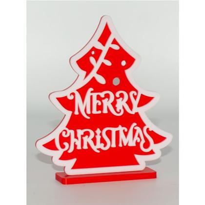 Imagem de Mini Arvore Decoração de Natal de Mesa Merry Christmas 10cm