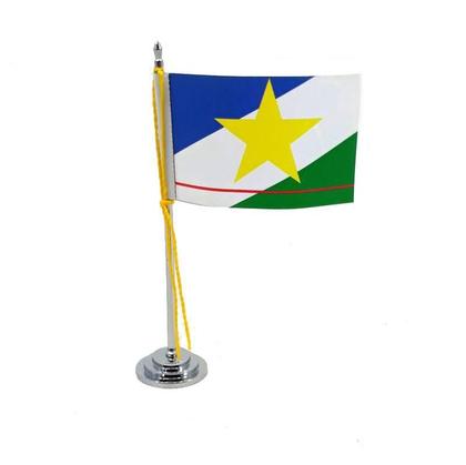 Imagem de Mini Bandeira Mesa Estado De Roraima Mastro 15 Cm
