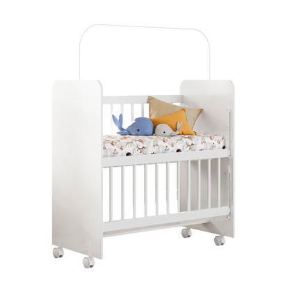 Imagem de Mini Berço Bed Side Com Colchão Doce Amor Grade Móvel