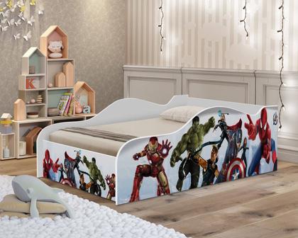Imagem de Mini Cama Infantil Vingadores O Quarto Perfeito para Criancas com Protecao Lateral