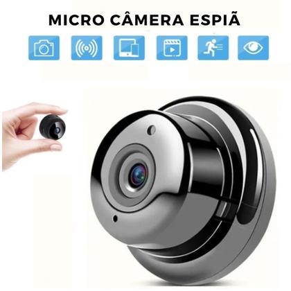 Imagem de Mini Câmera Espiã A9 Wifi Hd Preto Sensor Grava Noturna Ip