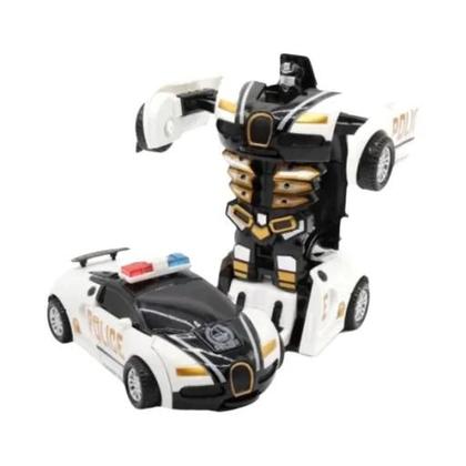 Imagem de Mini Carro Robô 2 em 1 para Meninos - Transformação Automática - Brinquedo Diecast