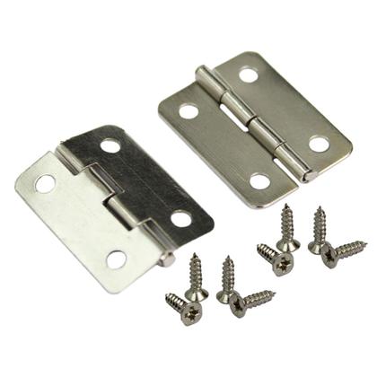 Imagem de Mini Dobradiça Para Mdf Porta Janela Artesanato 25un Tamanho 2cm X 1,5cm 