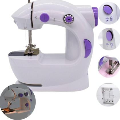 Imagem de Mini Máquina de Costura Portátil, Ideal para Reparos e Customizações Rápidas