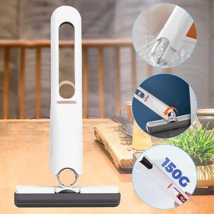 Imagem de Mini Mop Branco Rodo Portátil Ideal Para ulejos