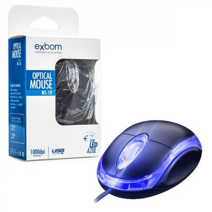 Imagem de Mini mouse optical.usb 1000 led azul exbom ms-10