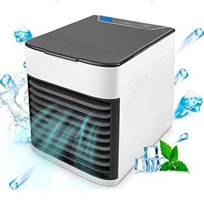 Imagem de Mini refrigerador portátil USB ideal para quarto ou escritório com luz LED
