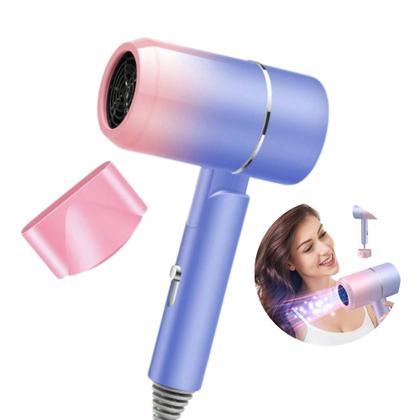 Imagem de Mini Secador de Cabelo Dobrável 110V Portátil Profissional Potente para Viagem