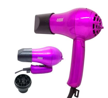 Imagem de Mini Secador de Cabelos Dobravel Para Viagem 3500w c/ Difusor