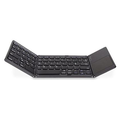 Imagem de Mini Teclado Dobrável Bluetooth Com Touchpad Sem Fio Abnt Ç