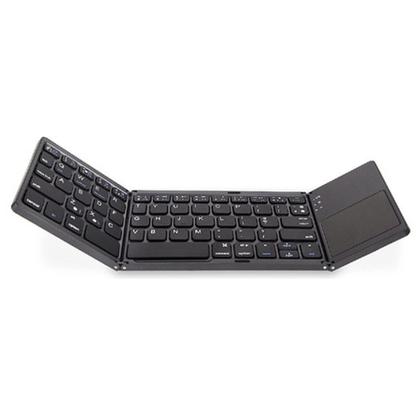 Imagem de Mini Teclado Dobrável Bluetooth Com Touchpad Sem Fio Abnt Ç