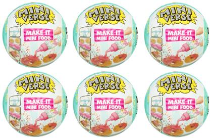 Imagem de Miniverse Make It Cafe Série 3B 6PK da Mini Foods MGA