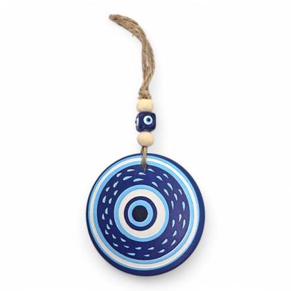 Imagem de Móbile Olho Grego Azul Claro Afasta Mau Olhado 18 cm