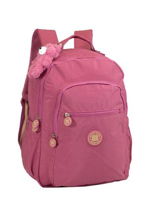 Imagem de Mochila Bolsa Feminina Reforçada Grande Com Chaveiro Rosa