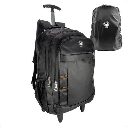 Imagem de Mochila Bolsa Rodinha Dilinx Reforçada Preta Oferta Especial