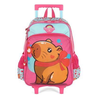 Imagem de Mochila De Carrinho Infantil Capivara Pink Up4you